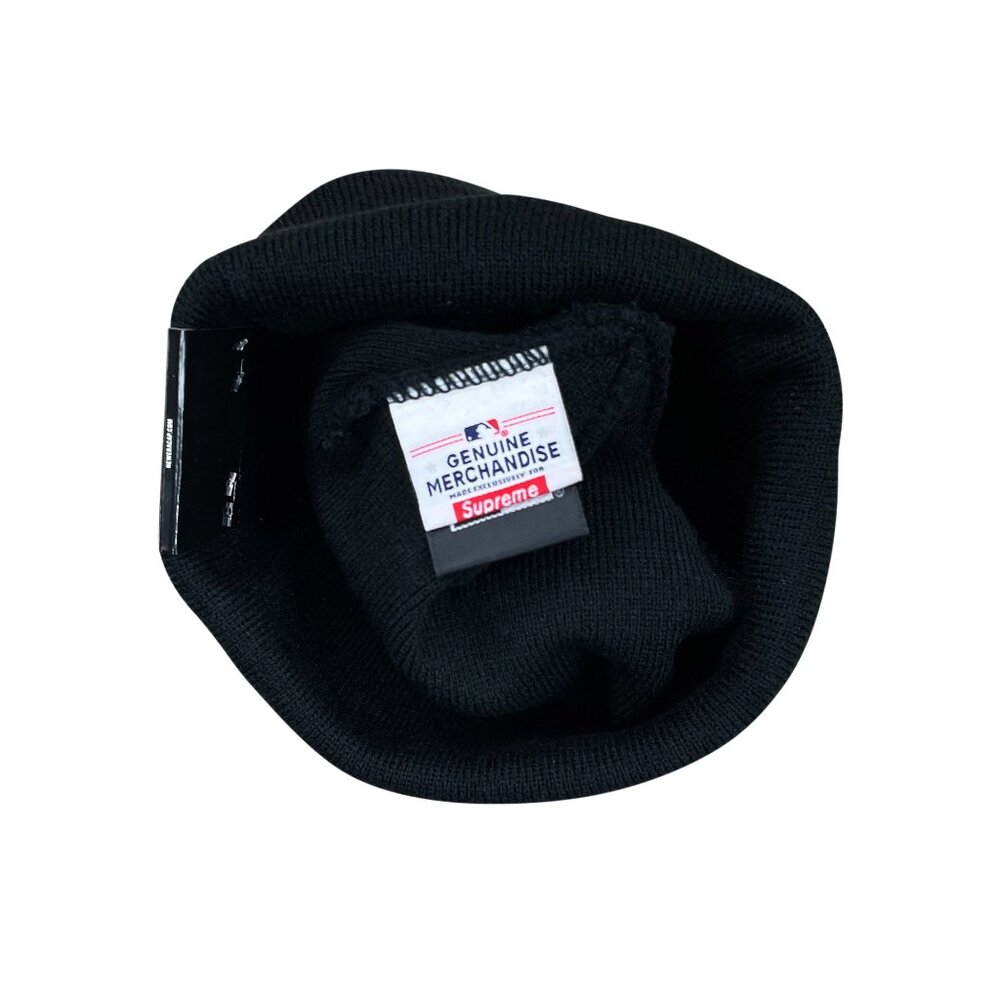 Supreme x New Era FW21 New York Yankees Box Logo Beanie Black - Picture 3 of 6